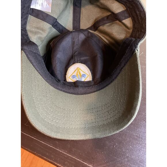 Webelos Hat Boy Scouts of America BSA Plaid Olive Green - M/L Hook And Loop Cap - Picture 7 of 11